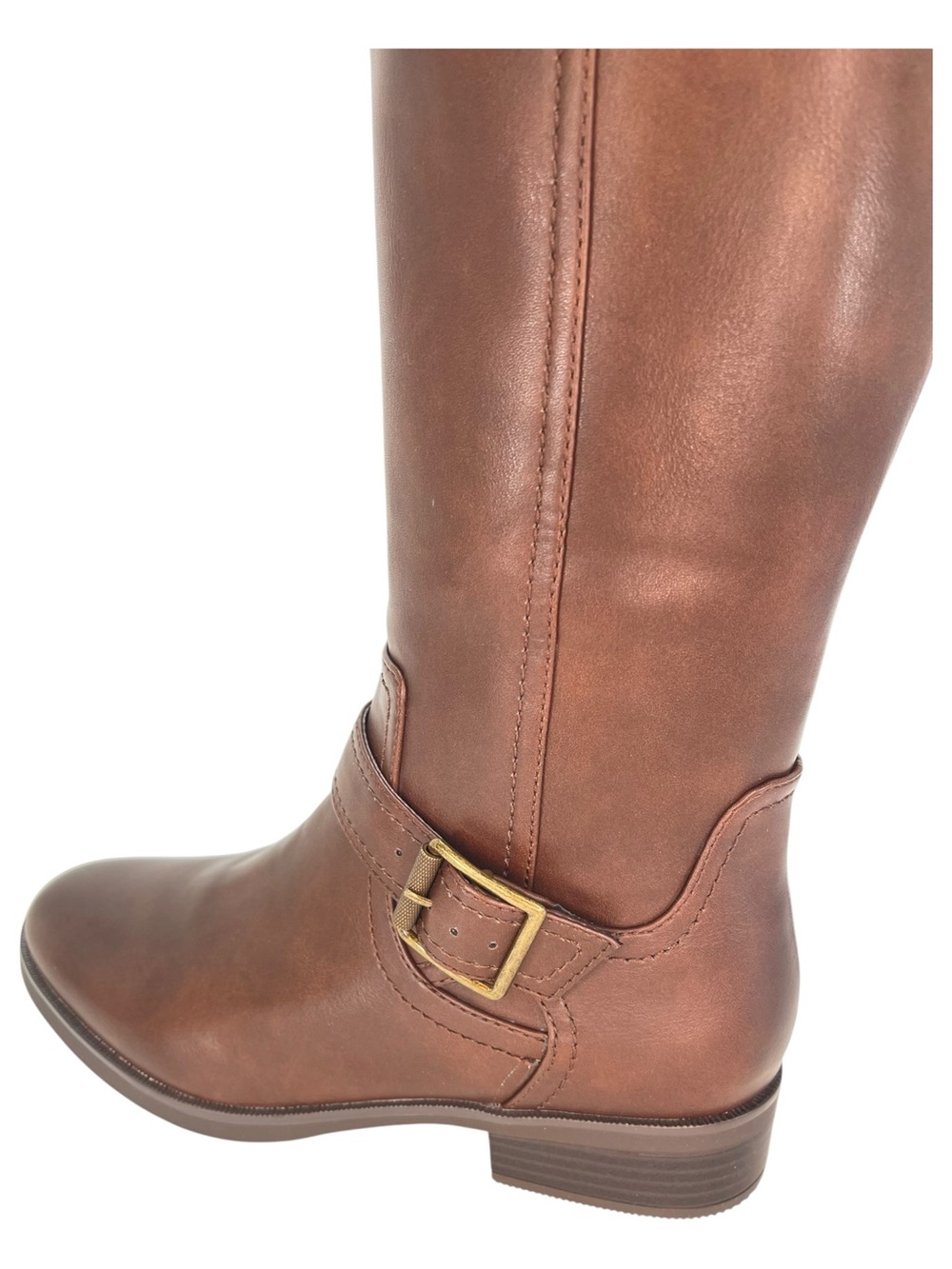 Naturalizer Tiernan Brown Faux Leather Knee High Womens Boots Size 9W - Picture 7 of 15
